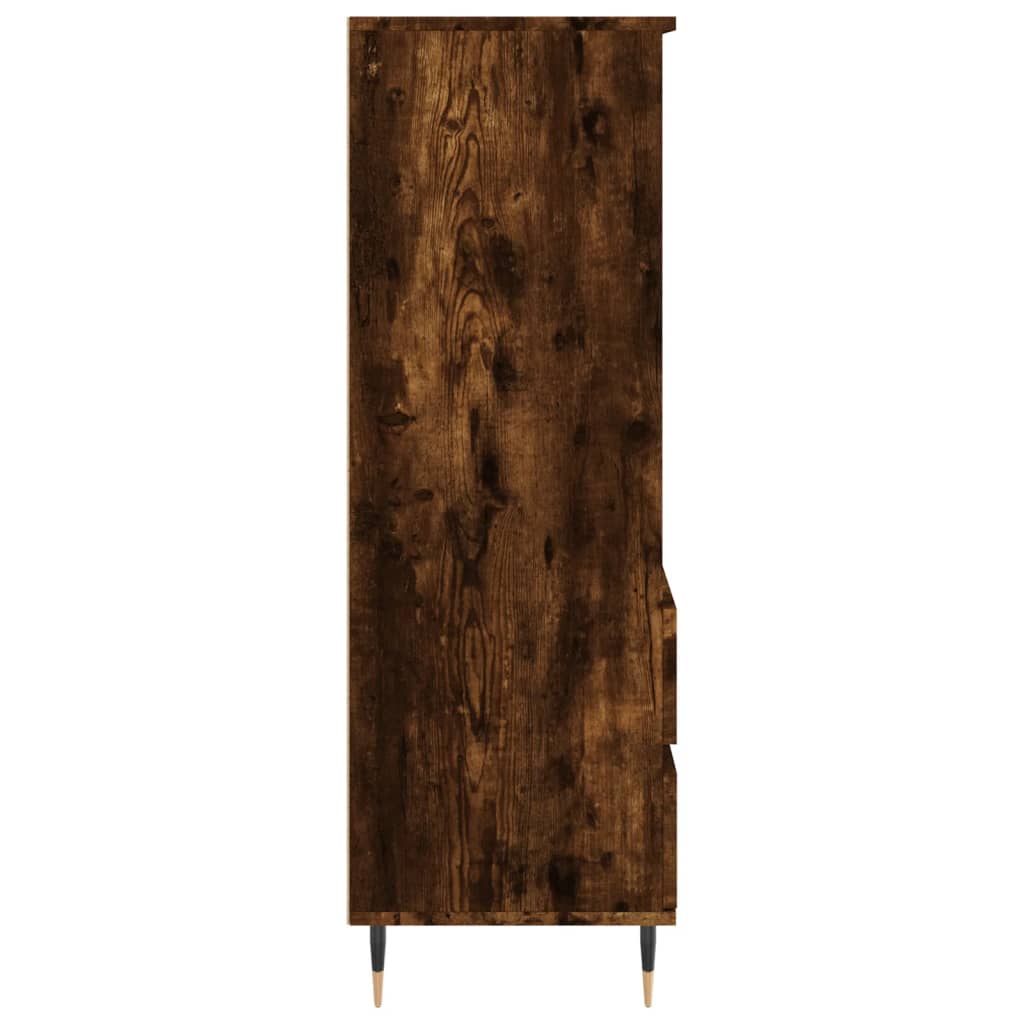 Buffet haut Chêne fumé 40x36x110 cm Bois d'ingénierie - XIOS