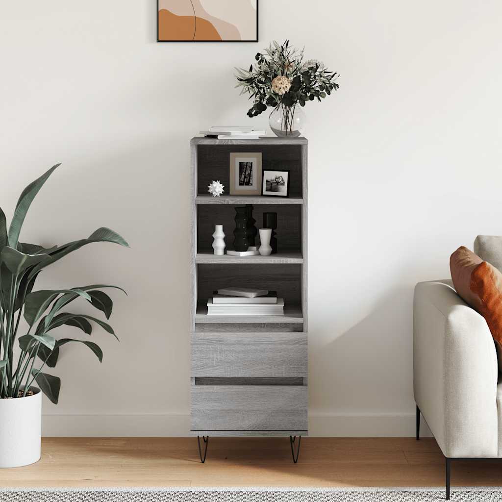 Buffet haut Sonoma gris 40x36x110 cm Bois d'ingénierie - XIOS