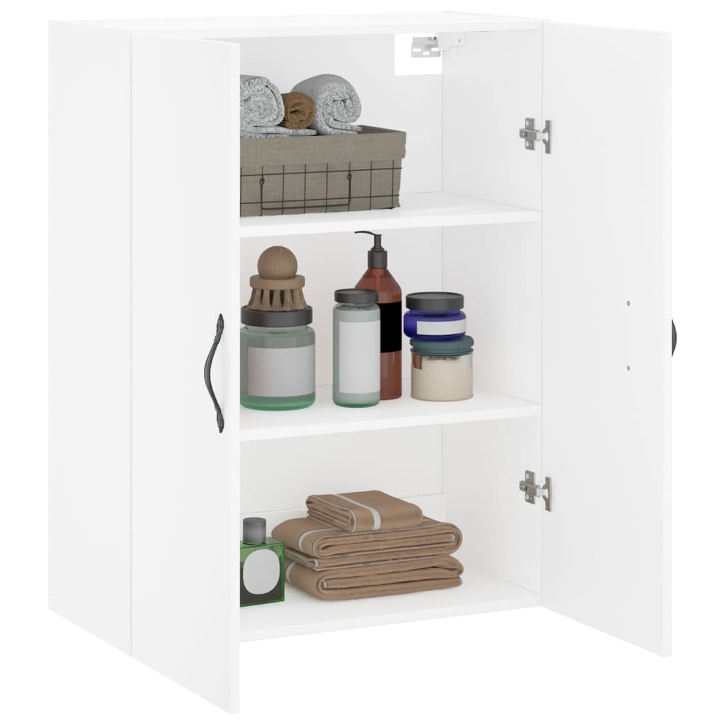 Armoire murale blanc 69,5x34x90 cm bois d'ingénierie - XIOS