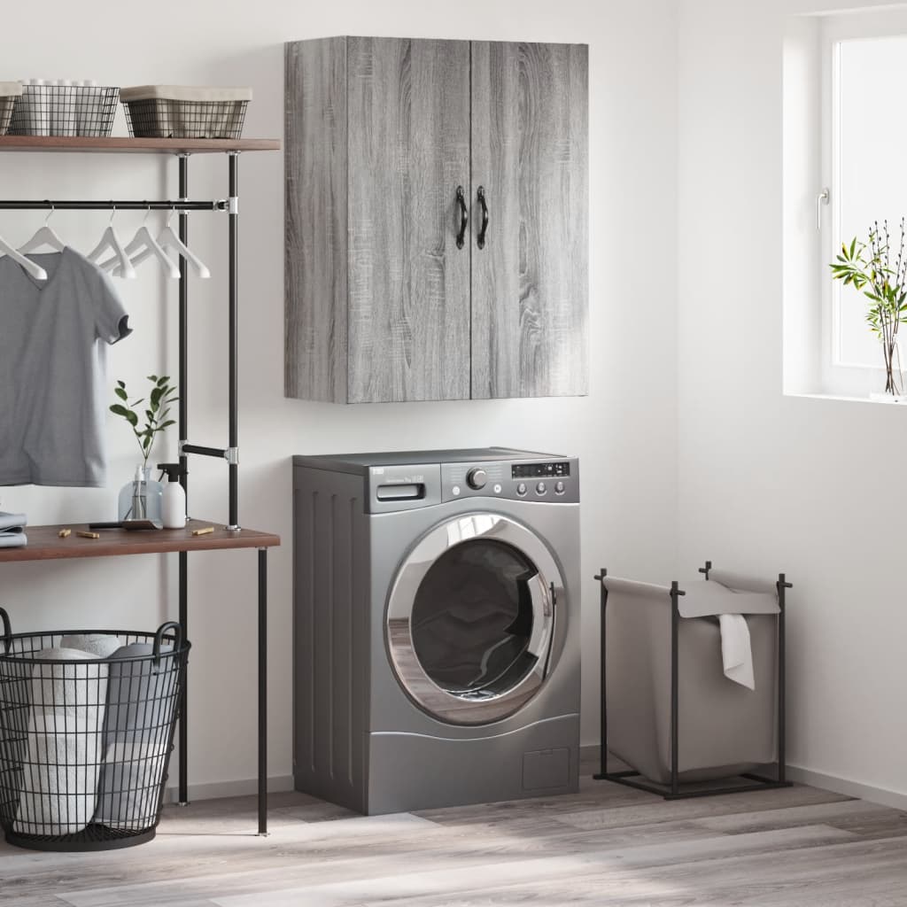 Armoire murale sonoma gris 69,5x34x90 cm bois d'ingénierie - XIOS