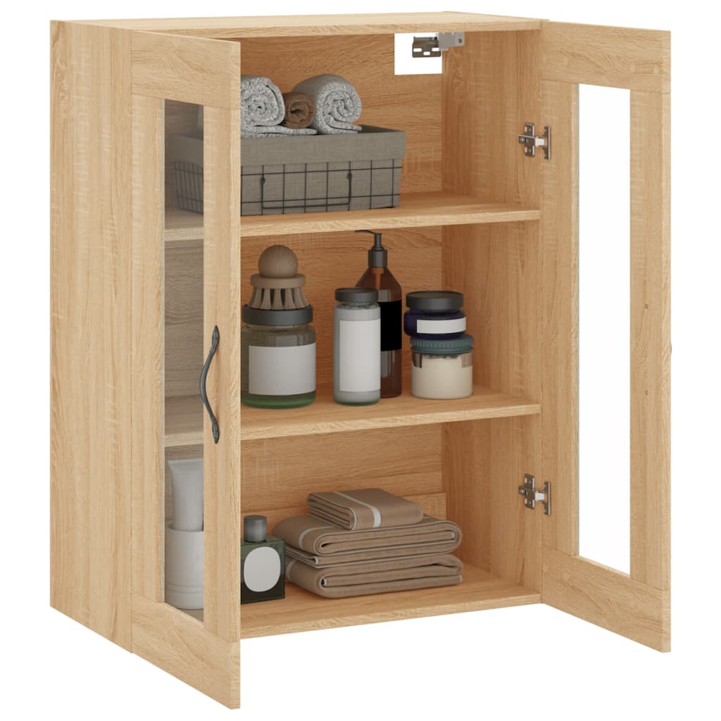 Armoire murale chêne sonoma 69,5x34x90 cm bois d'ingénierie