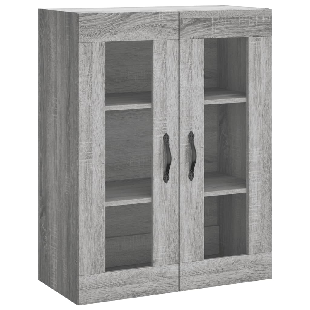 Armoire murale sonoma gris 69,5x34x90 cm bois d'ingénierie
