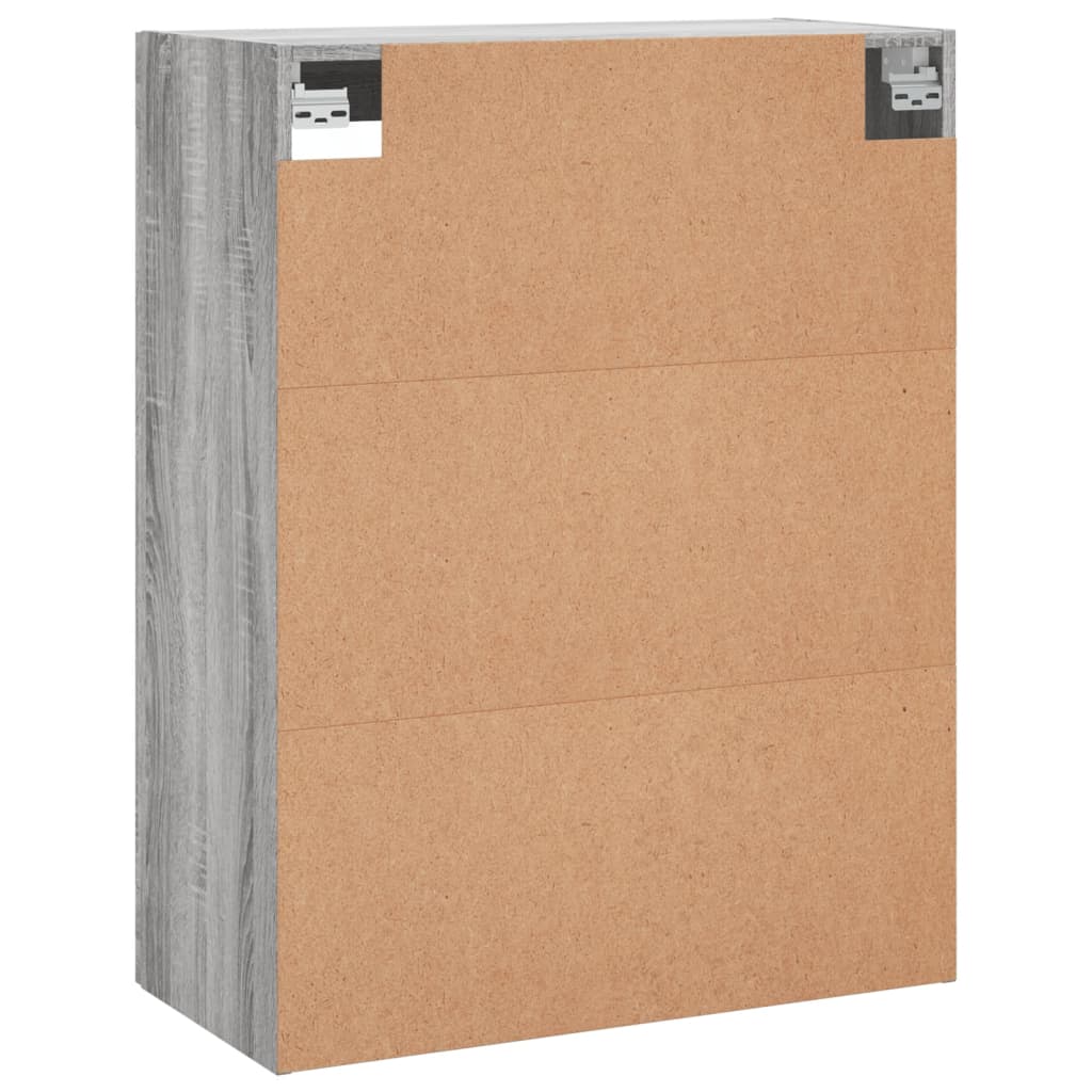 Armoire murale sonoma gris 69,5x34x90 cm bois d'ingénierie