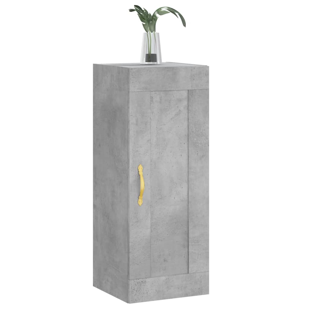Armoire murale gris béton 34,5x34x90 cm bois d'ingénierie - XIOS