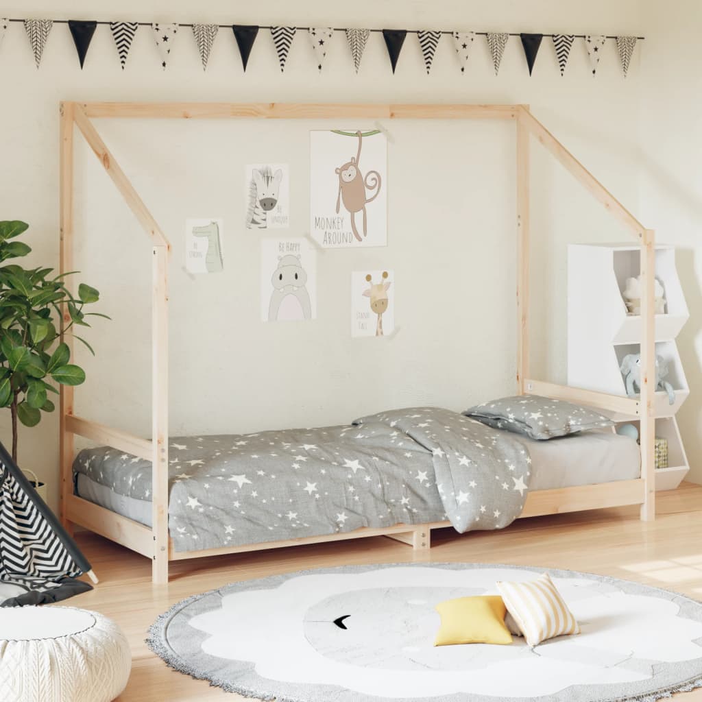 Cadre de lit pour enfants 80x200 cm bois de pin massif Lits bébés et enfants vidaXL