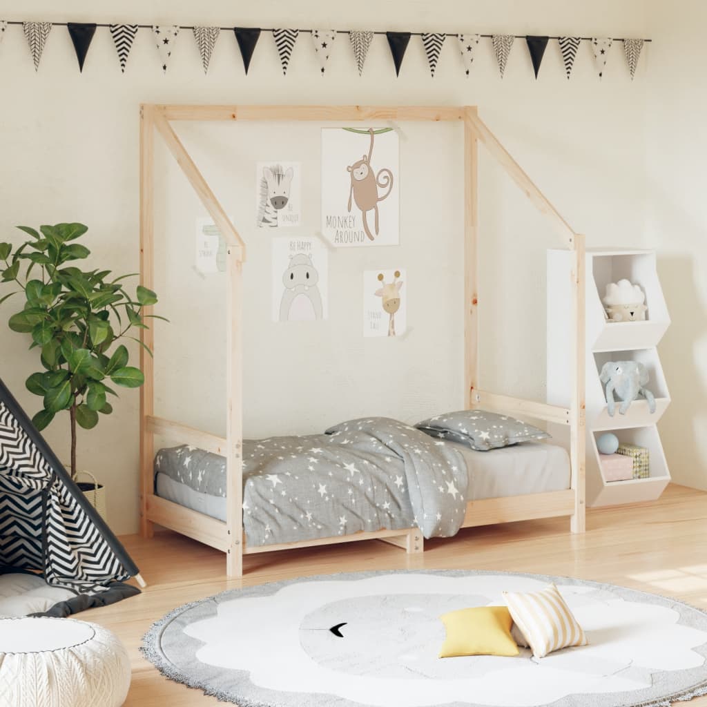 Cadre de lit pour enfant 70x140 cm bois de pin massif - XIOS