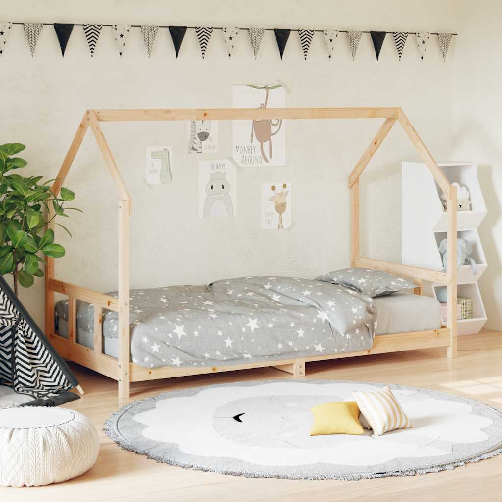 Cadre de lit pour enfants 90x200 cm bois de pin massif - XIOS