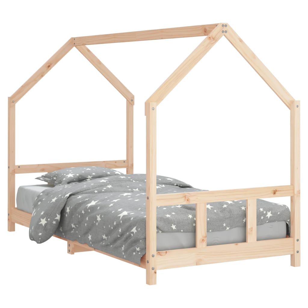Cadre de lit pour enfant 90x190 cm Bois de pin massif Lits bébés et enfants vidaXL