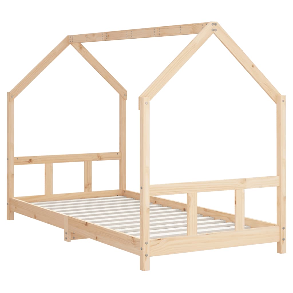 Cadre de lit pour enfant 90x190 cm Bois de pin massif Lits bébés et enfants vidaXL