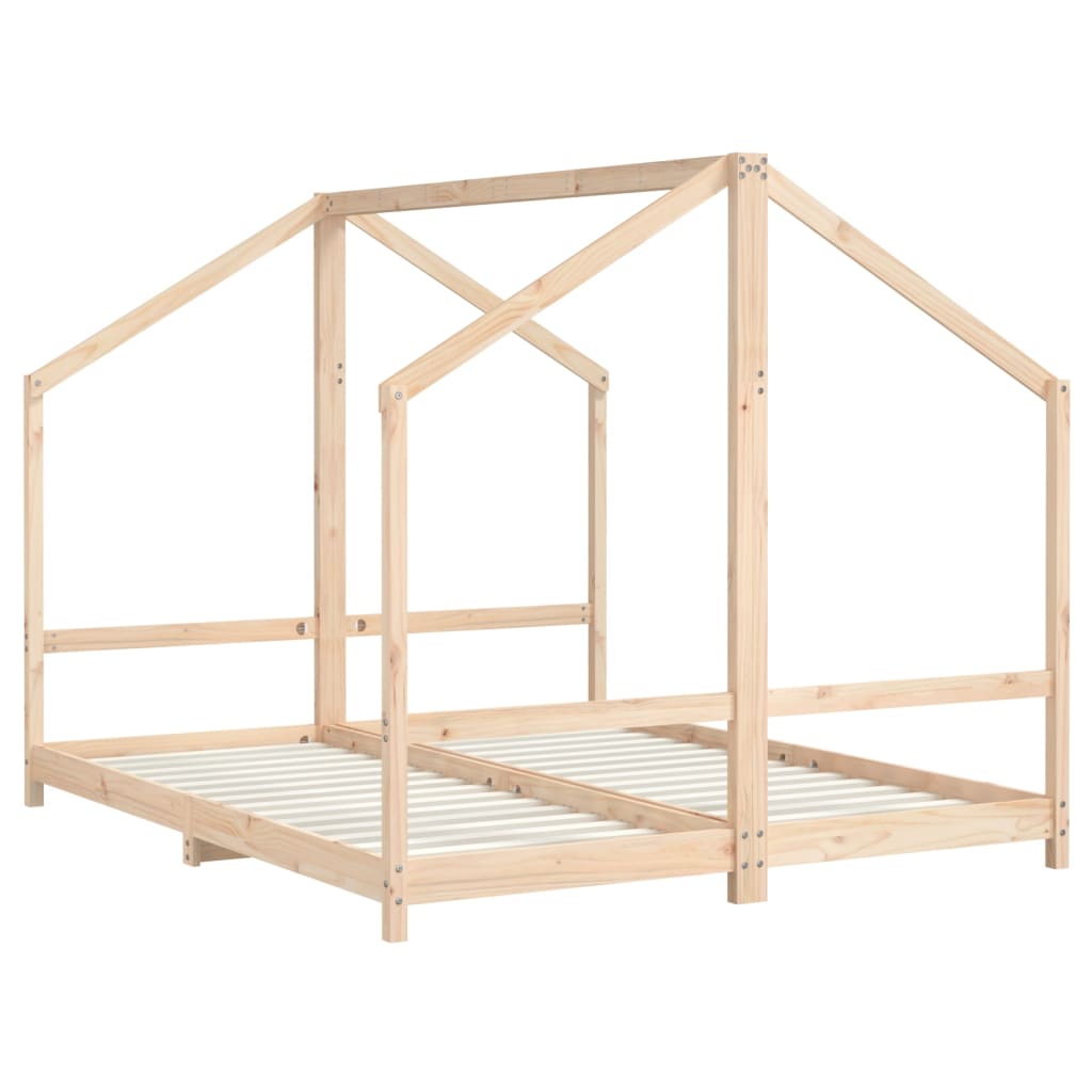 Cadre de lit pour enfants 2x(80x200) cm bois de pin massif - XIOS
