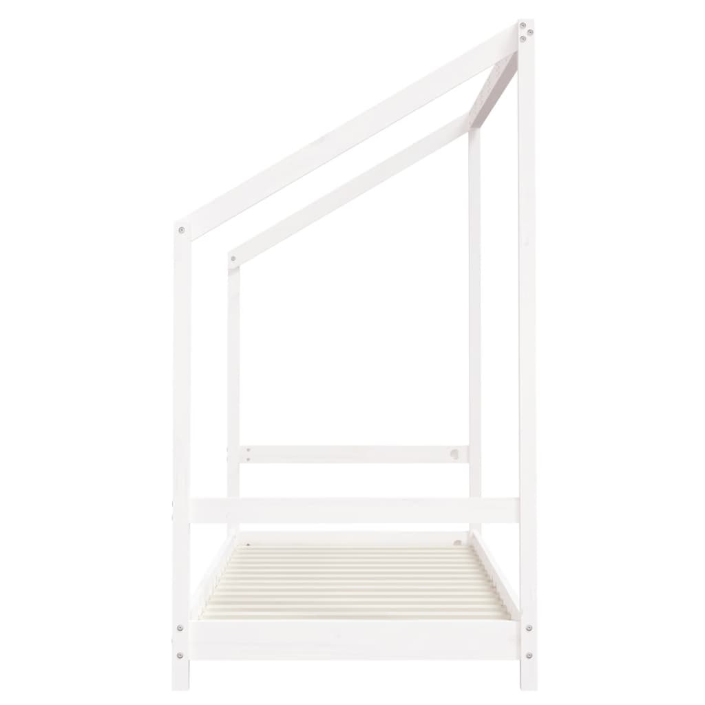 Cadre de lit d'enfant blanc 2x(80x200) cm bois de pin massif Lits bébés et enfants vidaXL   