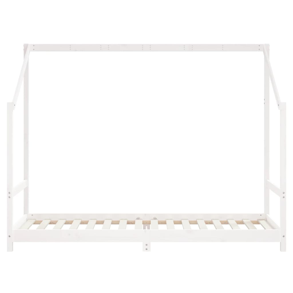 Cadre de lit d'enfant blanc 2x(80x200) cm bois de pin massif Lits bébés et enfants vidaXL   