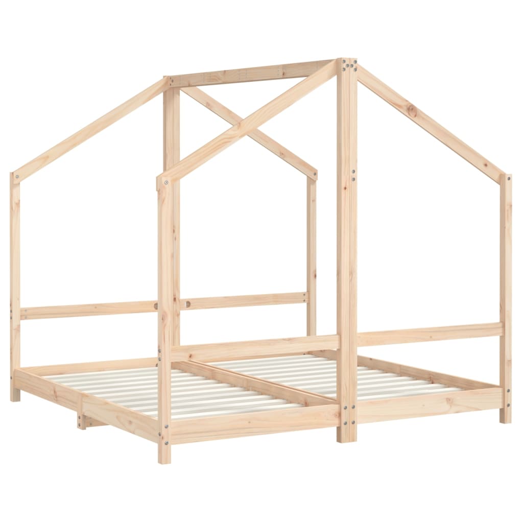 Cadre de lit pour enfant 2x(80x160) cm bois de pin massif - XIOS