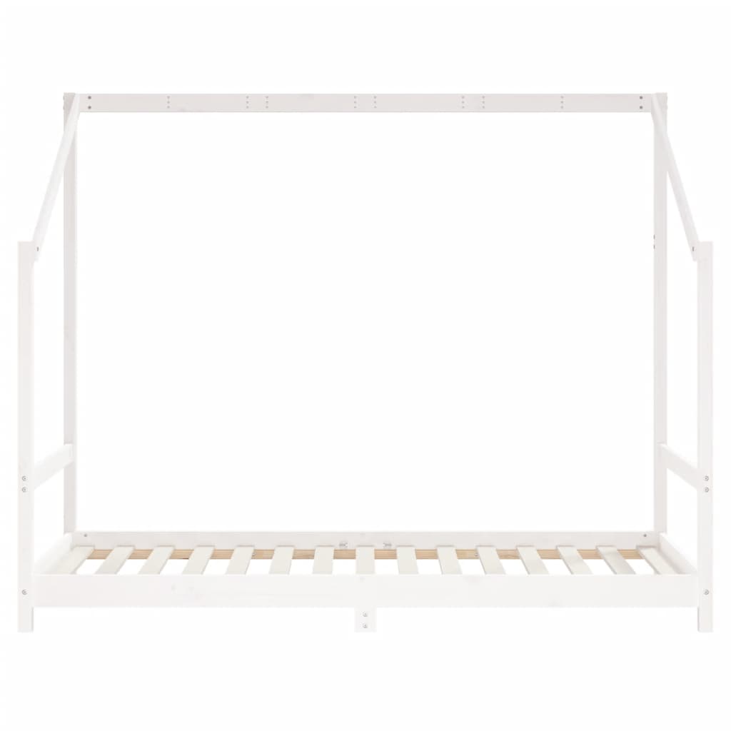 Cadre de lit d'enfant blanc 2x(90x190) cm bois de pin massif Lits bébés et enfants vidaXL   