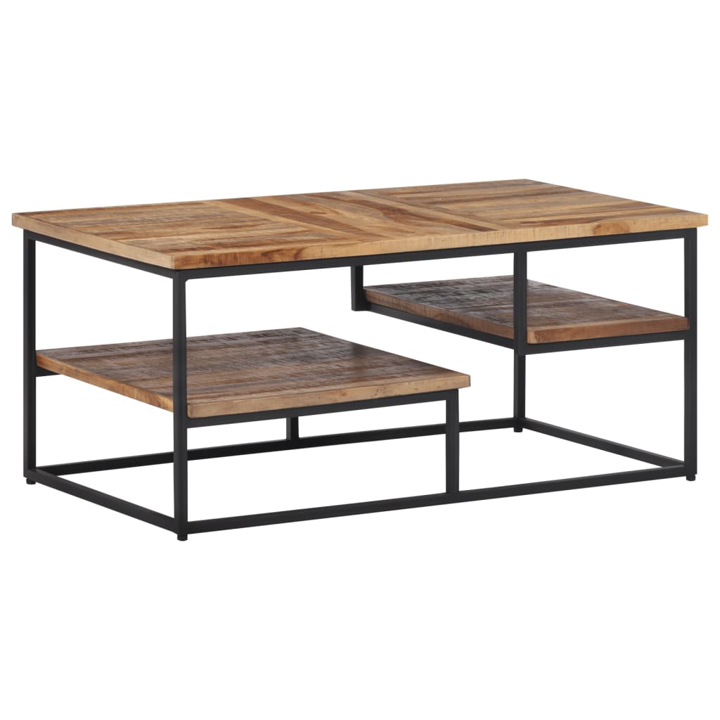 Table basse 90x50x39 cm teck de récupération massif - XIOS