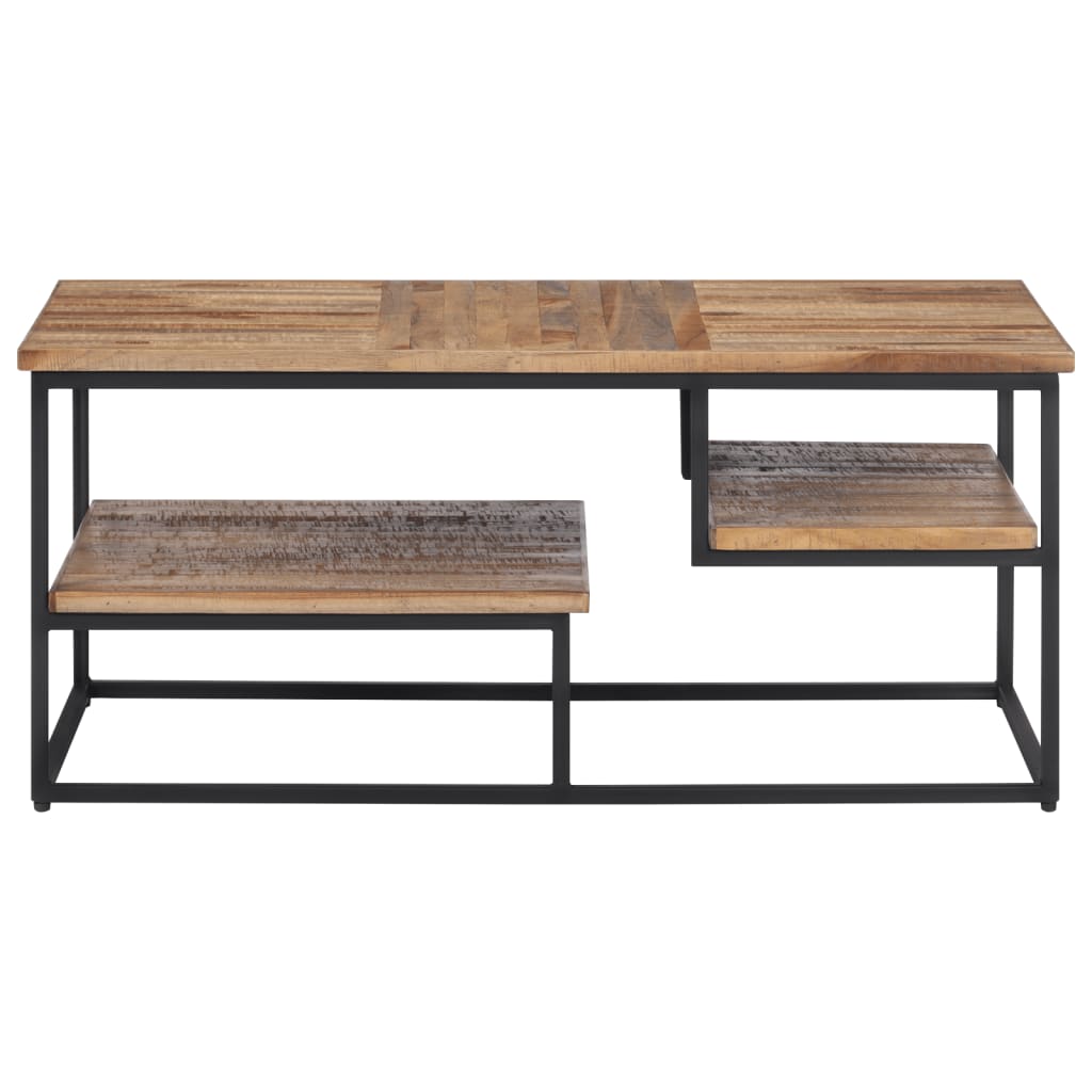 Table basse 90x50x39 cm teck de récupération massif - XIOS