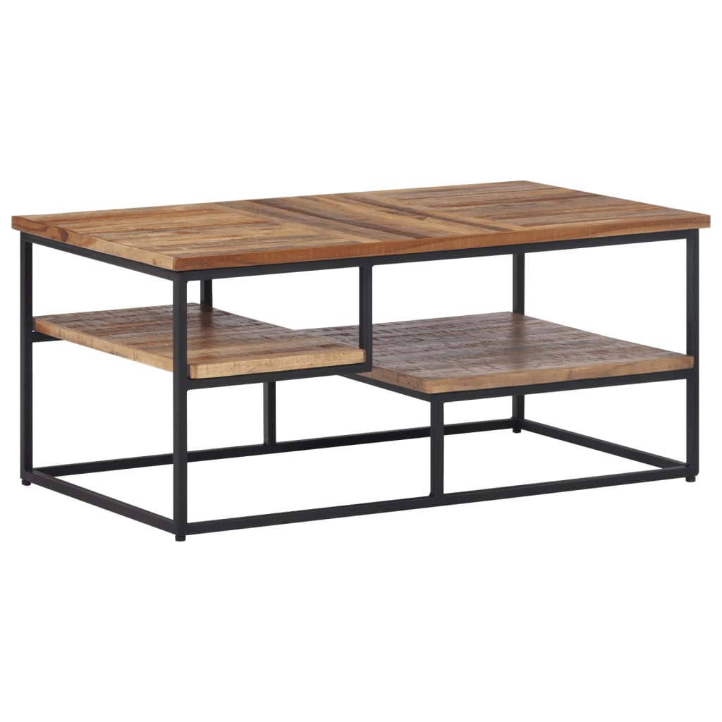 Table basse 90x50x39 cm teck de récupération massif - XIOS