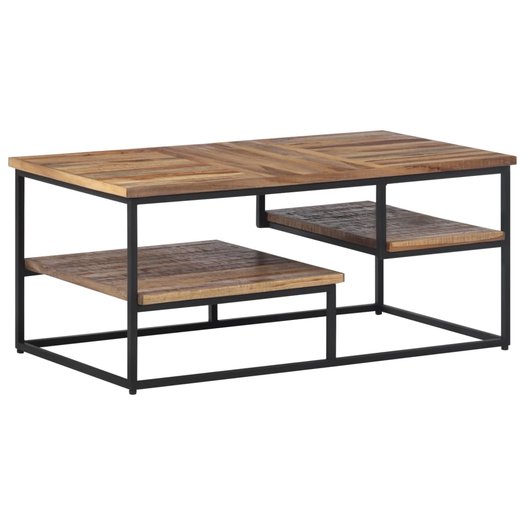 Table basse 90x50x39 cm teck de récupération massif - XIOS