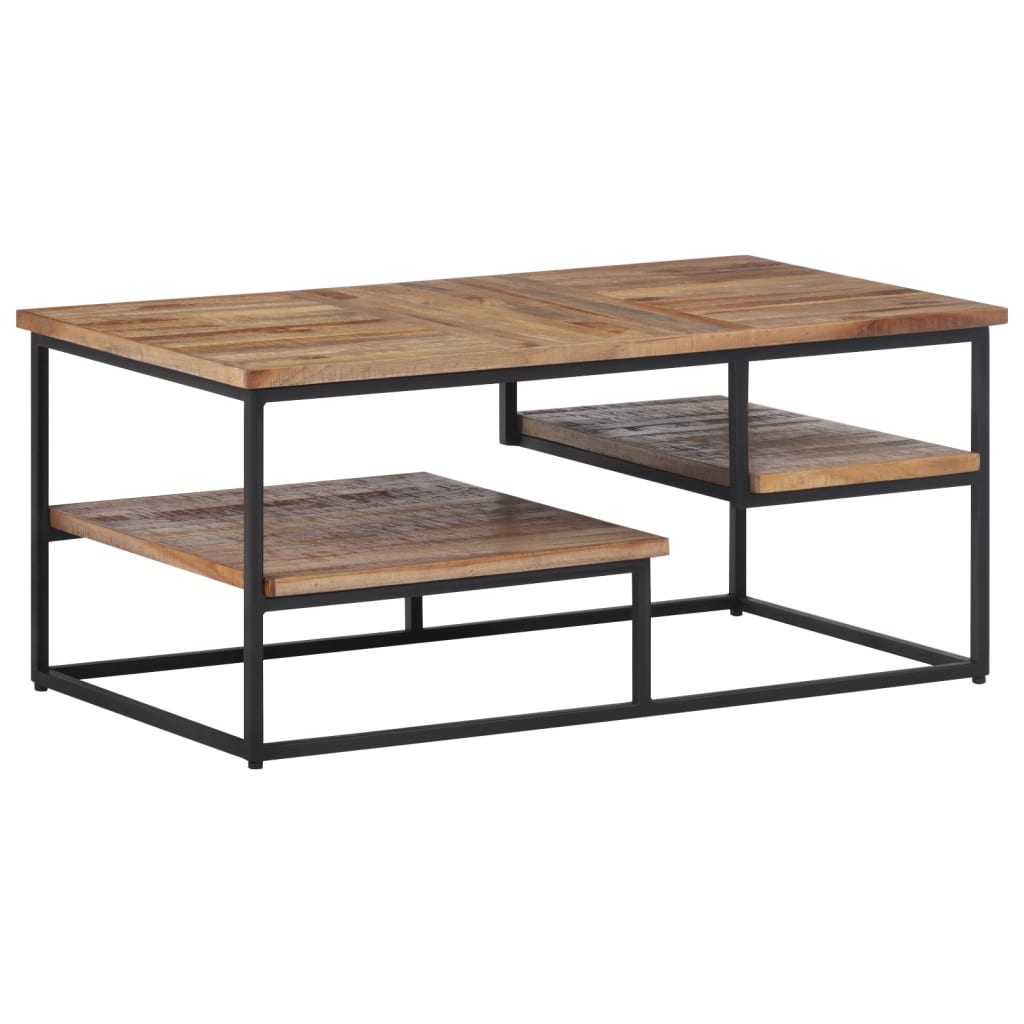 Table basse 90x50x39 cm teck de récupération massif - XIOS