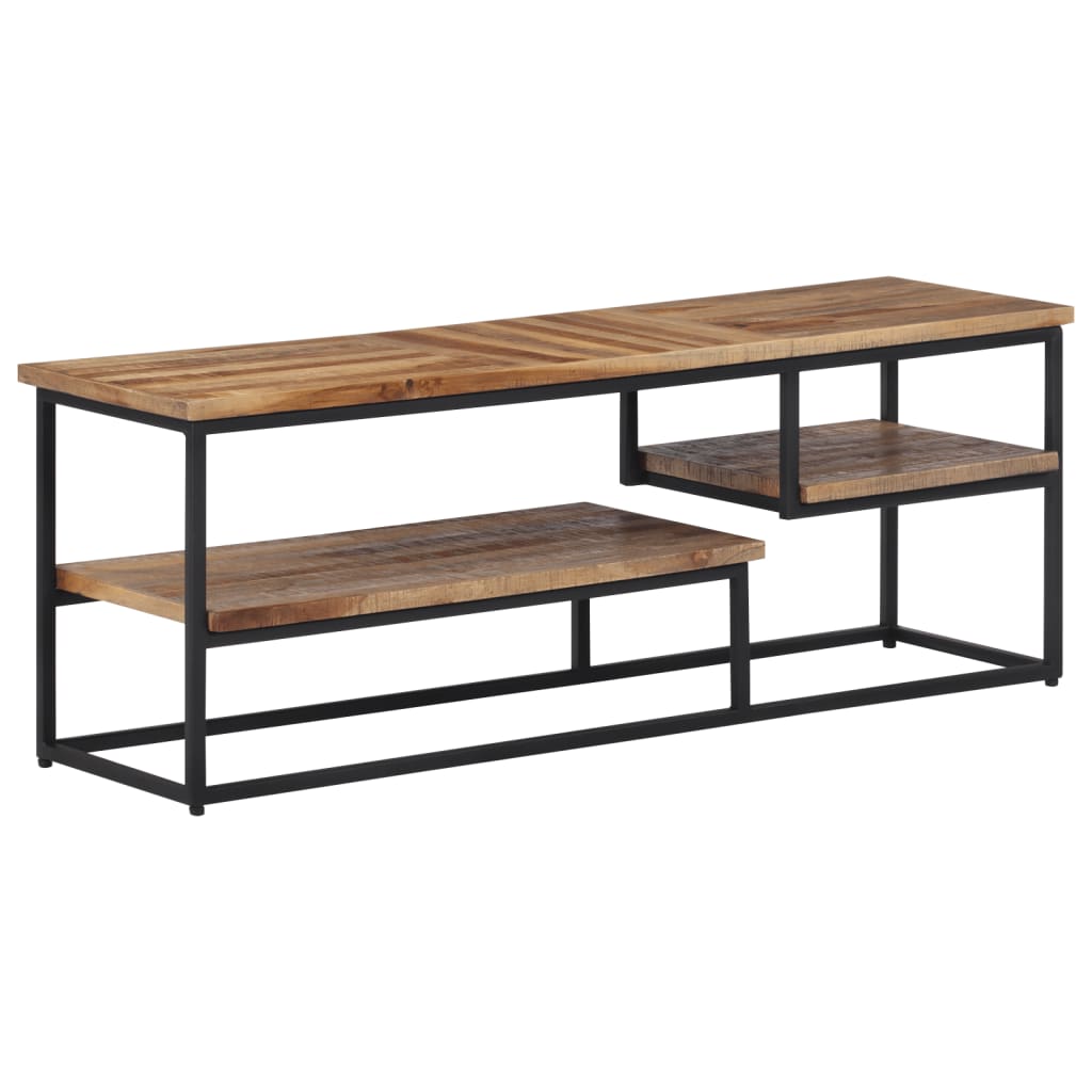 Meuble TV 110x30x39 cm teck massif récupéré Meubles TV vidaXL
