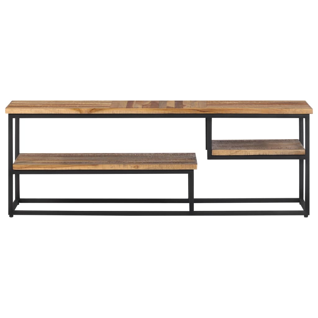 Meuble TV 110x30x39 cm teck massif récupéré Meubles TV vidaXL