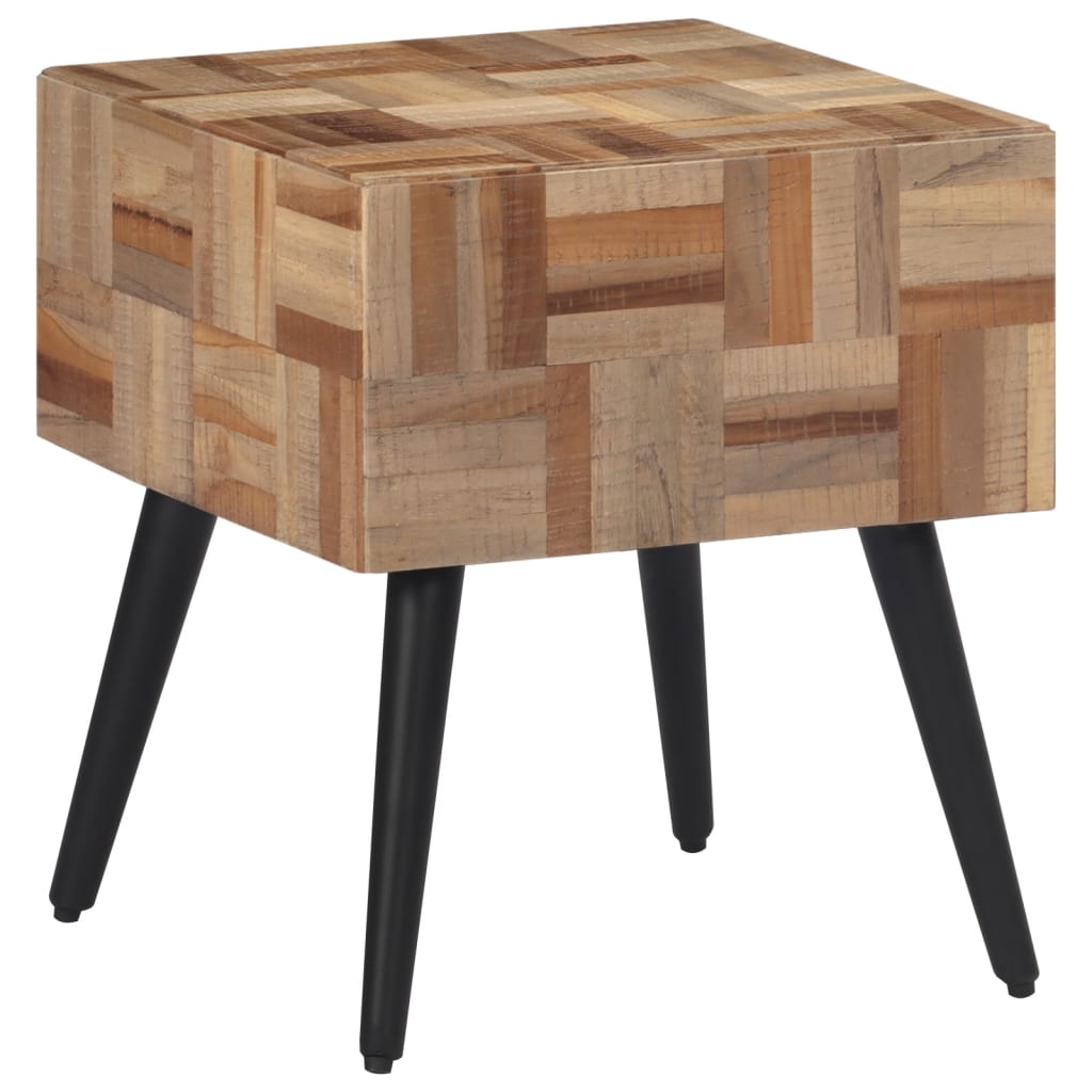 Table d'appoint 40x40x45 cm teck de récupération massif - XIOS