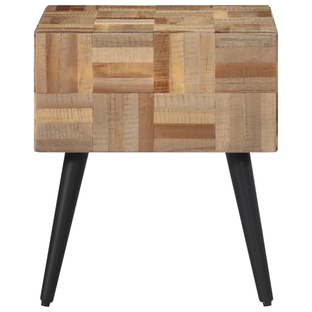Table d'appoint 40x40x45 cm teck de récupération massif - XIOS