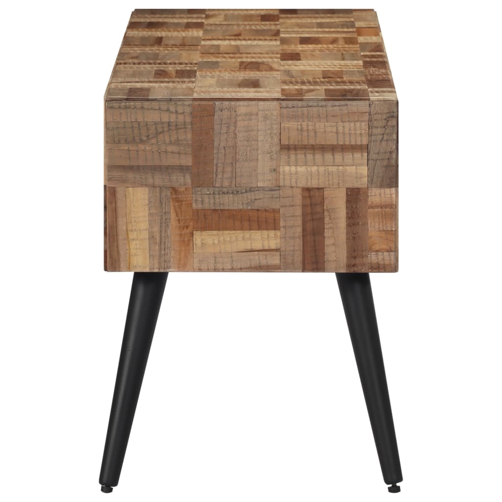 Banc 110x35x45 cm teck massif récupéré - XIOS