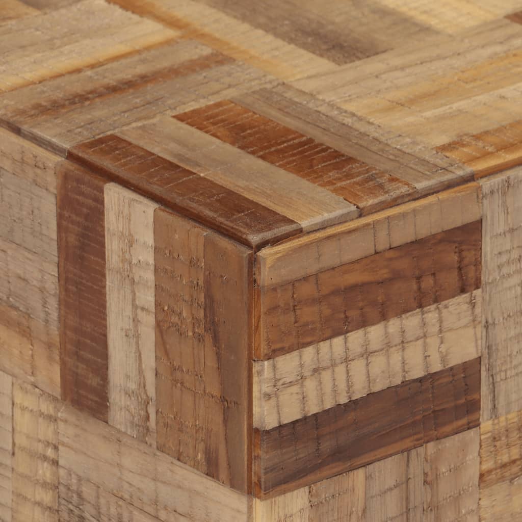 Banc 110x35x45 cm teck massif récupéré - XIOS