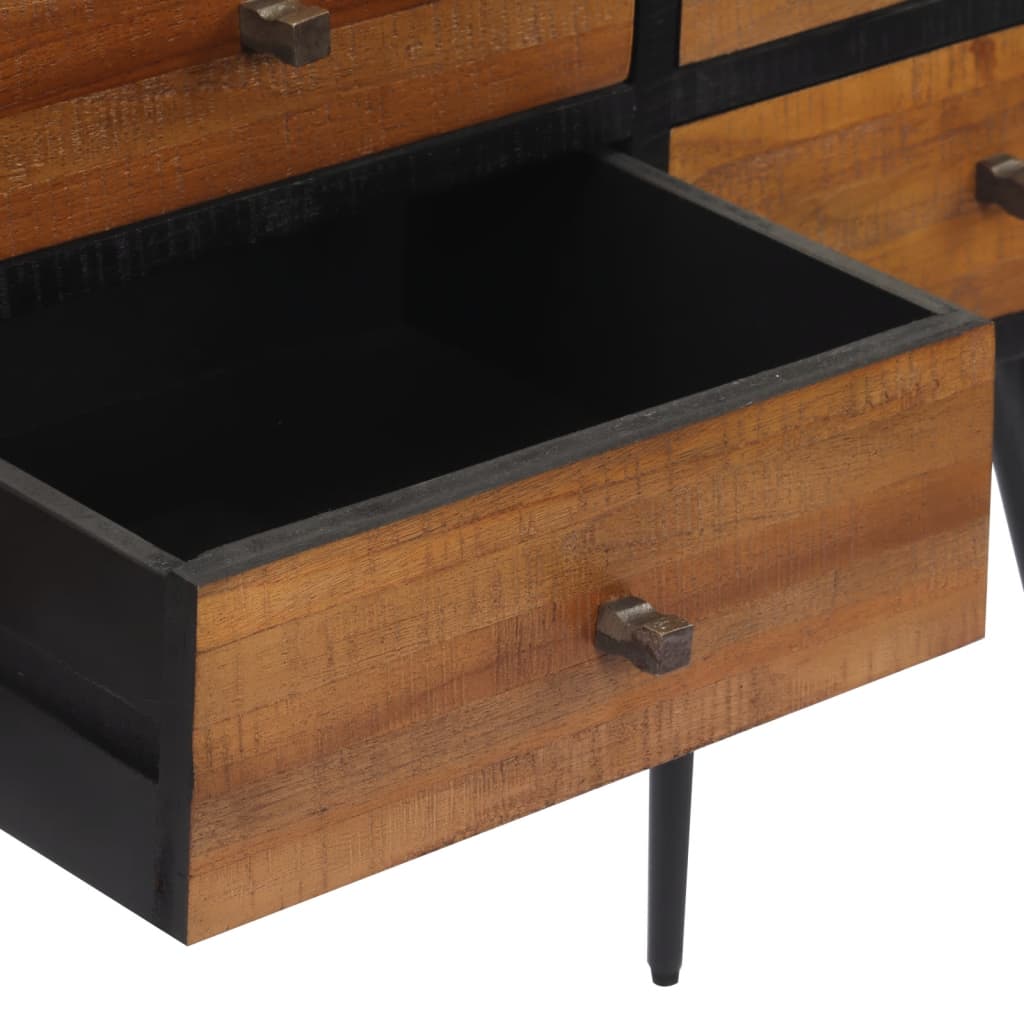 Table console avec tiroirs 116x30x76 cm teck massif récupéré - XIOS