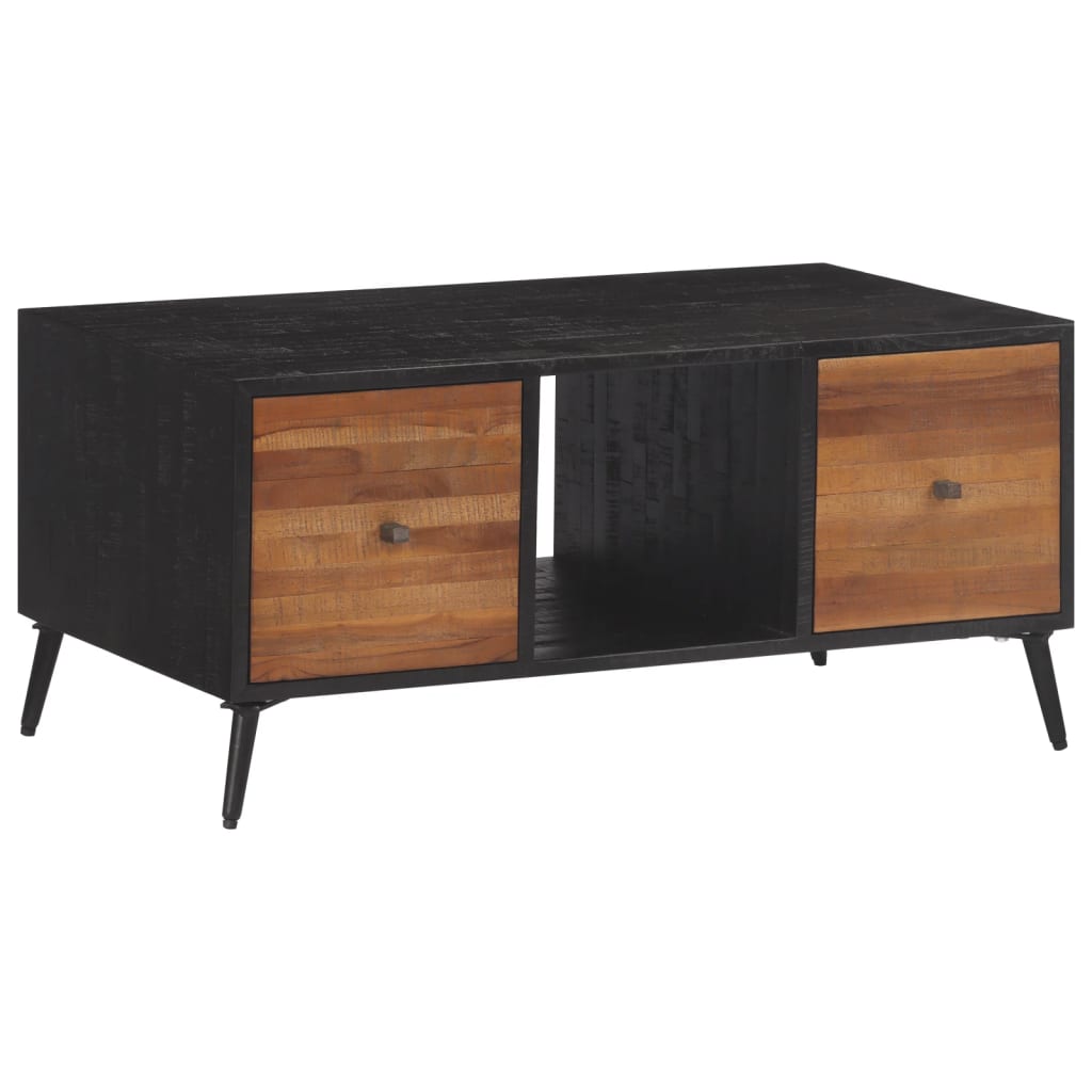 Table basse 90x50x41 cm teck de récupération massif - XIOS