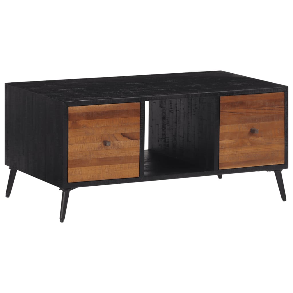 Table basse 90x50x41 cm teck de récupération massif - XIOS