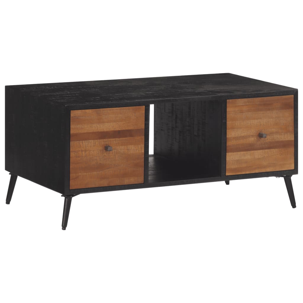 Table basse 90x50x41 cm teck de récupération massif - XIOS