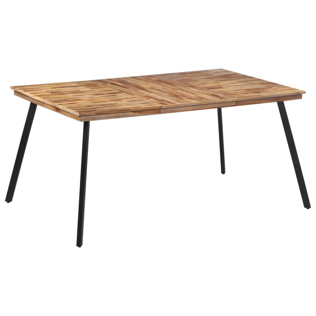 Table à manger 169x98,5x76 cm bois massif de teck - XIOS