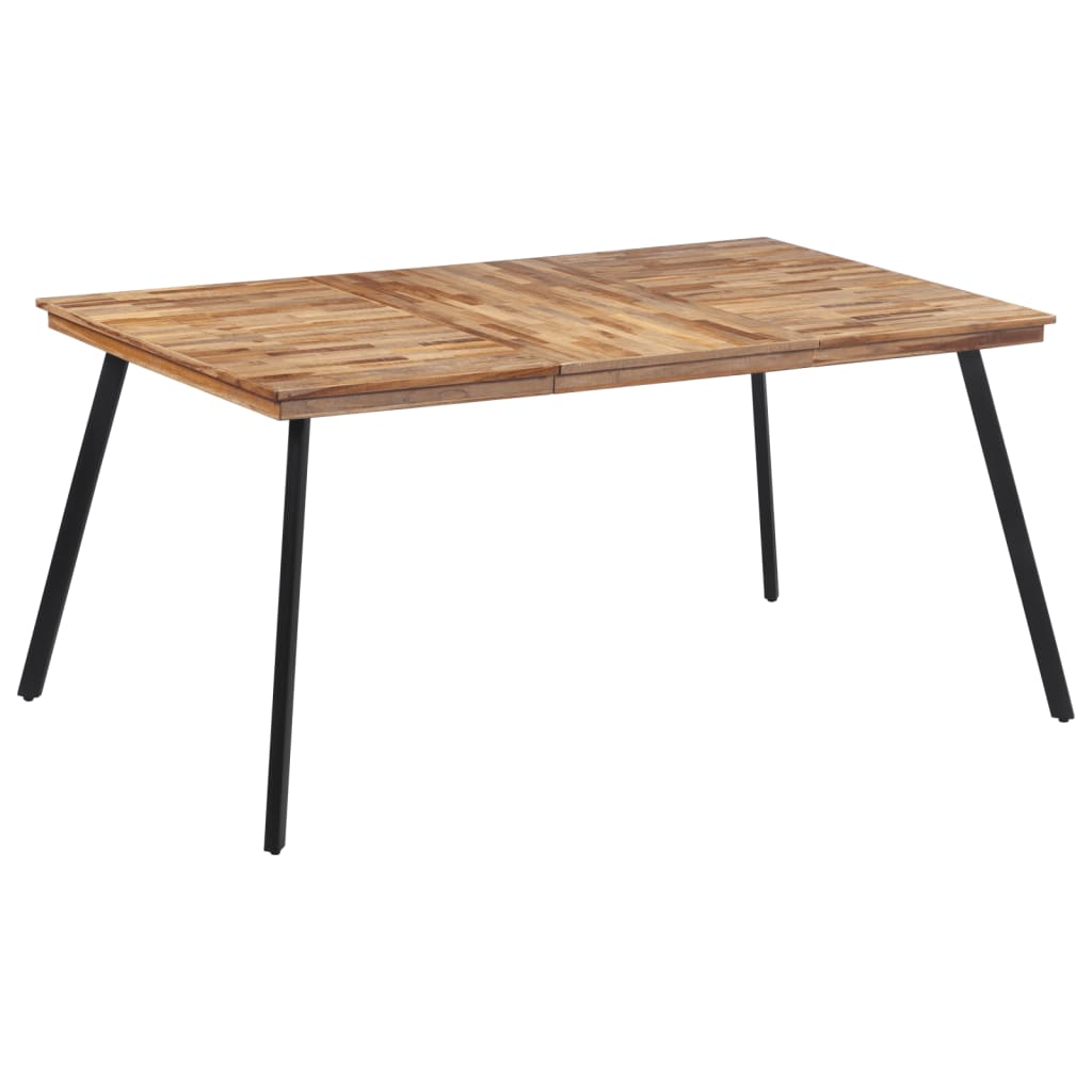 Table à manger 169x98,5x76 cm bois massif de teck - XIOS