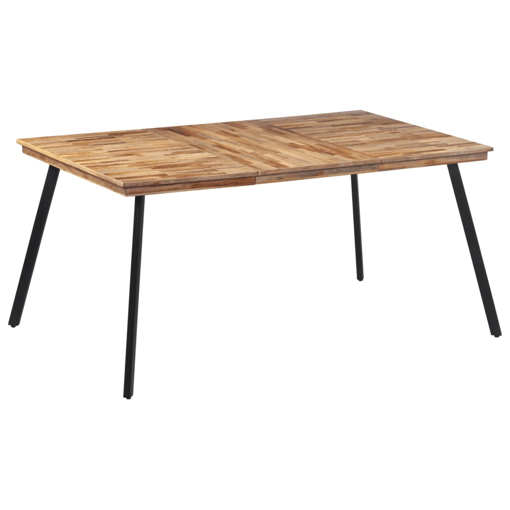 Table à manger 169x98,5x76 cm bois massif de teck - XIOS