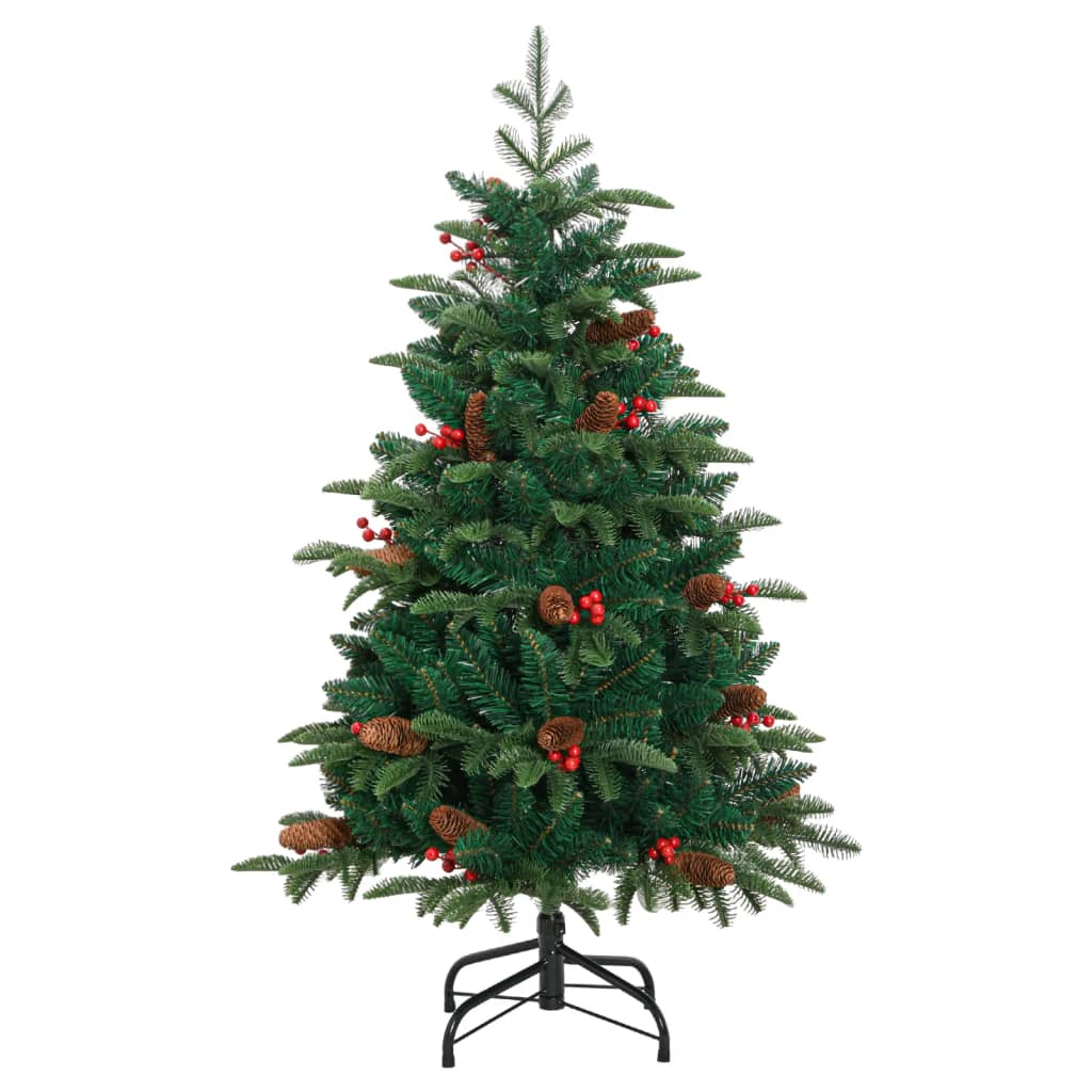 Sapin de Noël artificiel avec pommes de pin et baies 120 cm - XIOS