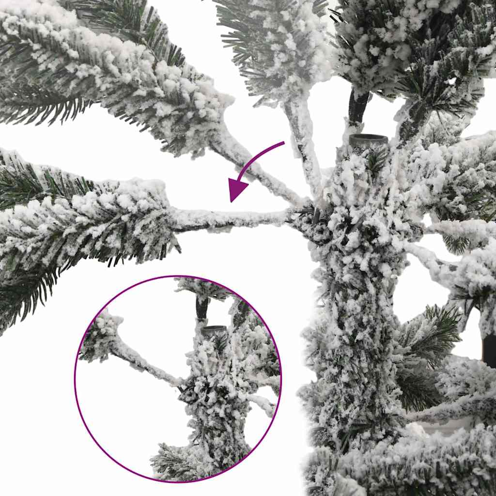 Sapin de Noël artificiel à charnières avec neige floquée 210 cm - XIOS