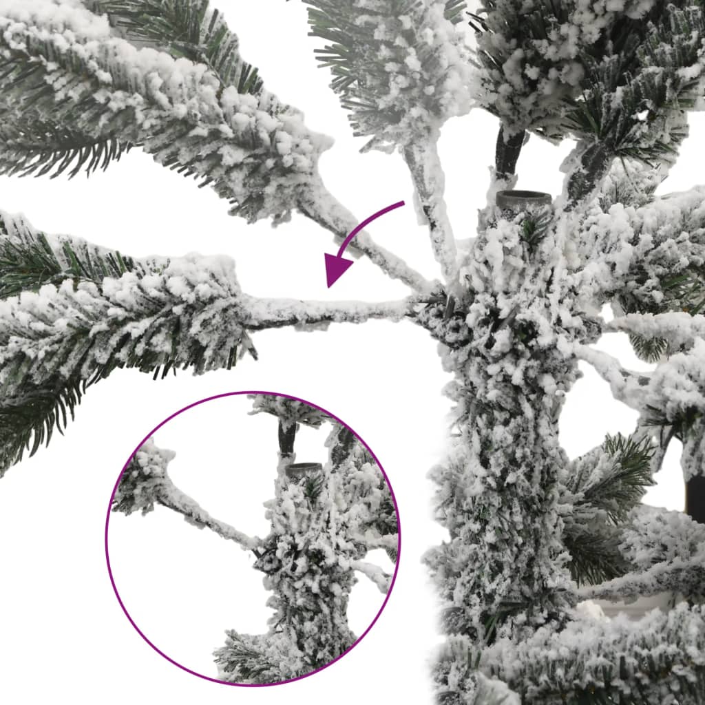Sapin de Noël artificiel à charnières avec neige floquée 240 cm - XIOS