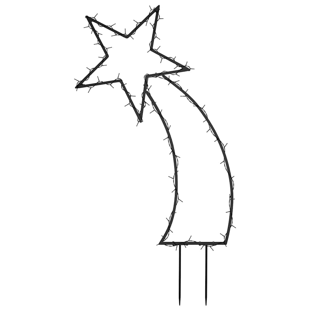 Décoration lumineuse météore de Noël avec piquets 80 LED 62 cm - XIOS