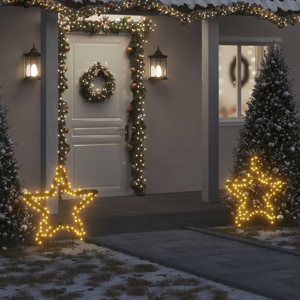 Décoration lumineuse étoile de Noël avec piquets 115 LED 85 cm - XIOS