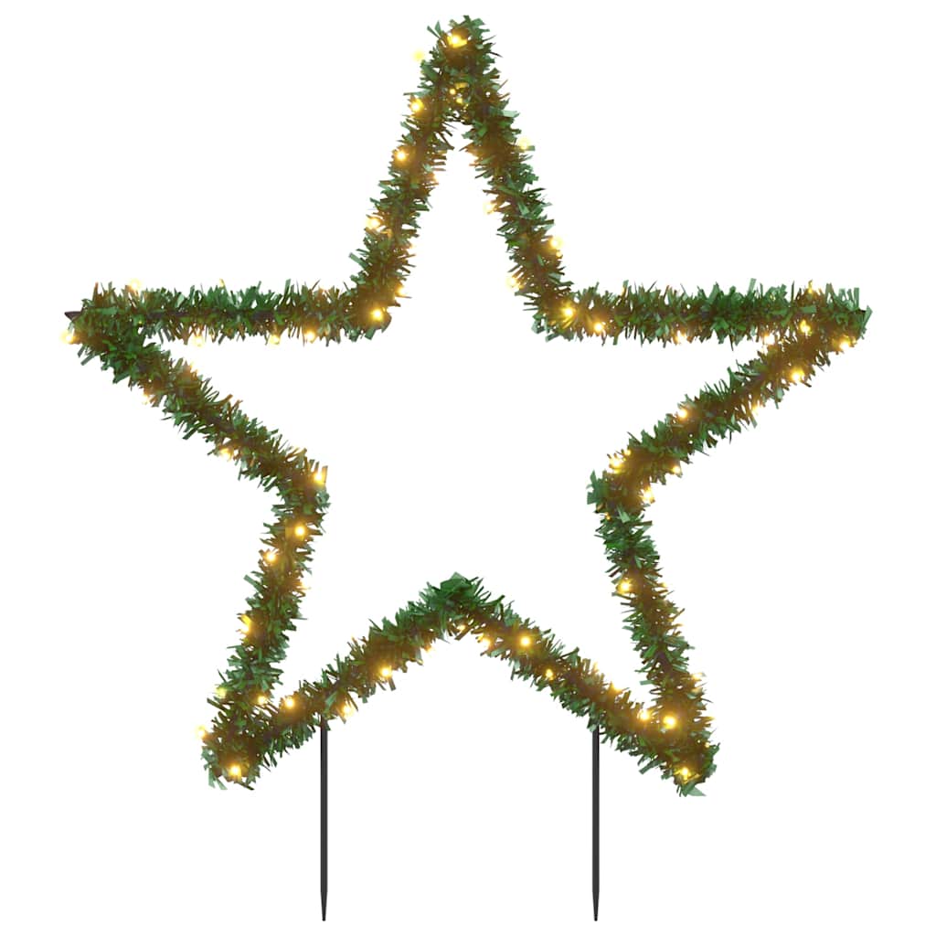 Décoration lumineuse étoile de Noël avec piquets 80 LED 60 cm - XIOS