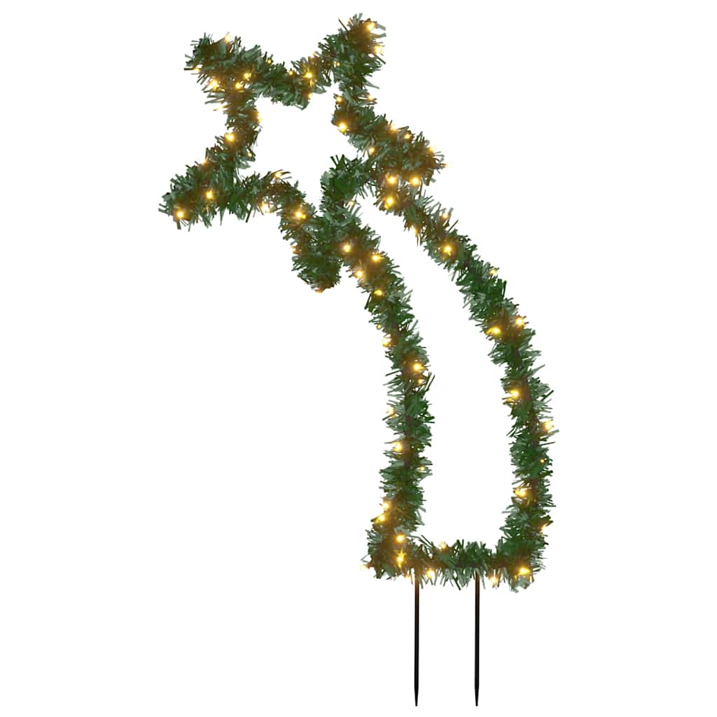 Décoration lumineuse météore de Noël avec piquets 80 LED 62 cm - XIOS