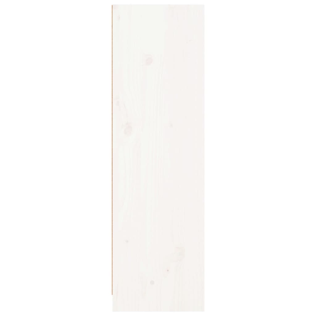 Bibliothèque blanc 70x33x110 cm bois massif de pin - XIOS