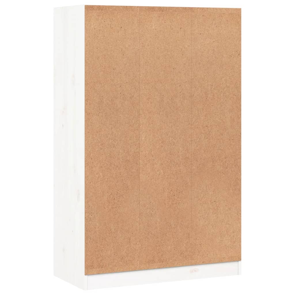 Bibliothèque blanc 70x33x110 cm bois massif de pin - XIOS