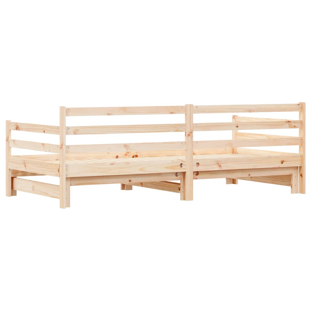Lit de jour et lit gigogne sans matelas 90x200 cm bois massif - XIOS