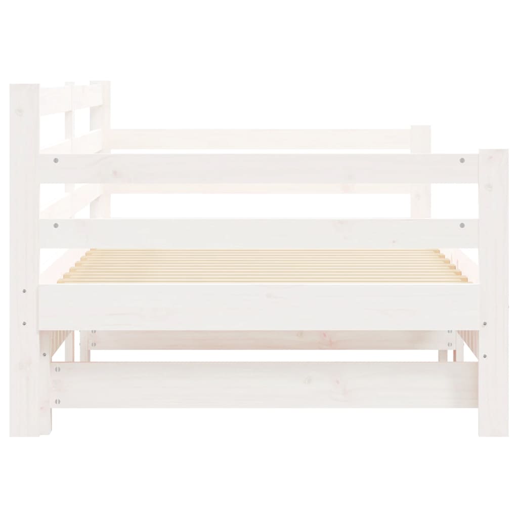 Lit de jour et lit gigogne sans matelas 90x200 cm bois massif - XIOS