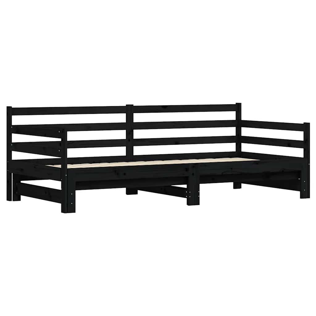 Lit de jour et lit gigogne sans matelas 90x200 cm bois massif - XIOS
