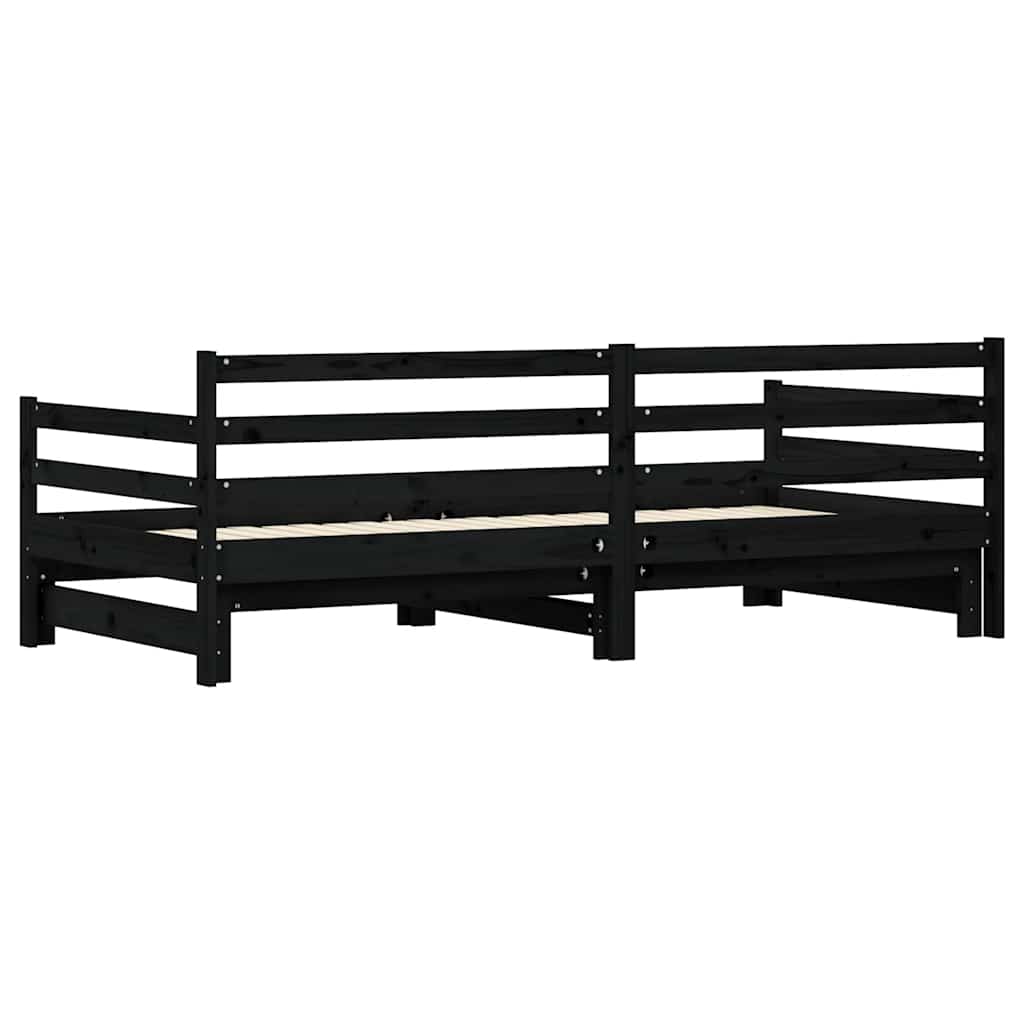 Lit de jour et lit gigogne sans matelas 90x200 cm bois massif - XIOS