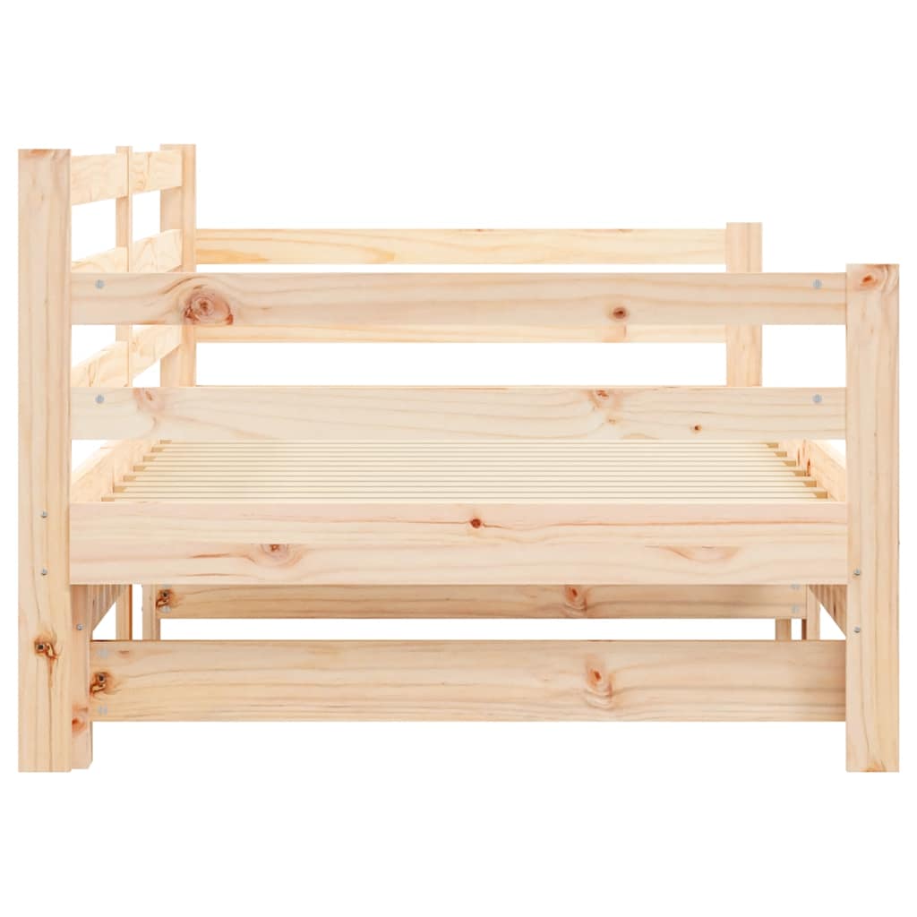Lit de jour et lit gigogne sans matelas 80x200 cm bois massif - XIOS